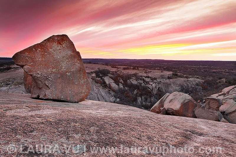 Sunset at Enchanted Rocks State Natural Area, Texas