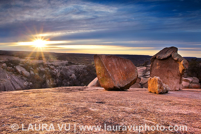 Hiking and photographing at Enchanted Rocks in the Texas Hill Country